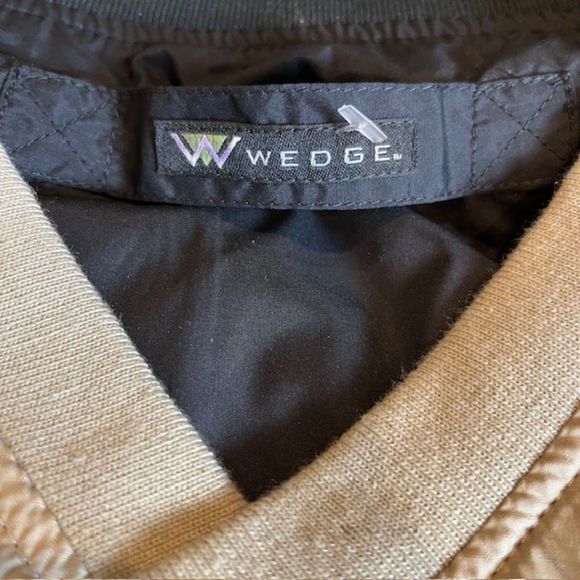 NWOT Wedge Men's Reversible Golf Vest Tan / Black Pockets XXL - Picture 7 of 9